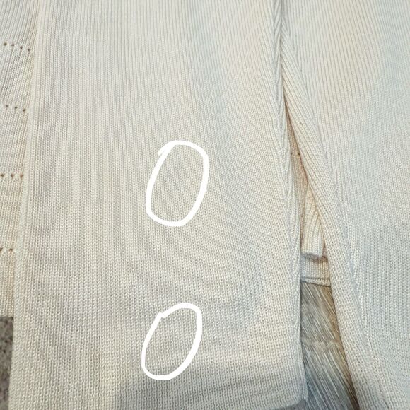 VTG Ann Taylor 100% Silk Cream Ivory Beaded Blue Floral Single Button Cardigan L - Picture 12 of 12